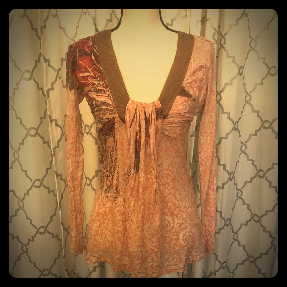 Cute Just Kate orange tunic size M